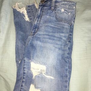 American Eagle Super High rise jeggings cropped